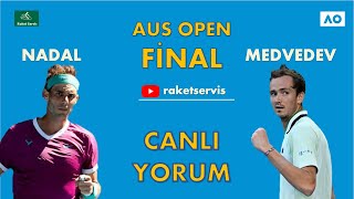 Rafael Nadal vs Daniil Medvedev  2022 Avustralya Açık Erkekler Finali  Canlı Maç Yorumu [upl. by Akceber140]