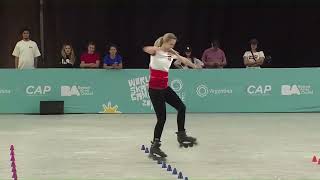 Final Freestyle Slalom Battle Woman  World Skate Games 2022 Argentina Prt 1 [upl. by Dewhirst]