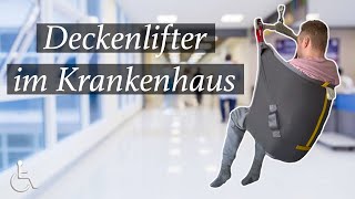 So funktioniert ein Patientendeckenlift im Krankenhaus 👨‍🦽 [upl. by Ramburt57]