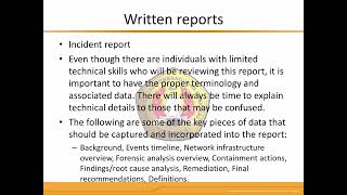 Writing the Incident Report [upl. by Ecnerwal]
