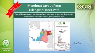 Create map layout including its map inset in QGIS for beginners [upl. by Dlarej]