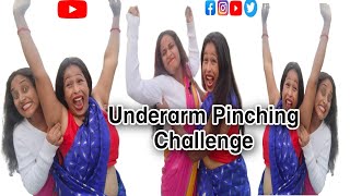 Underarm Pinching Challenge  Funny Video 🤣🤣  Pinching Challenge [upl. by Lapham]