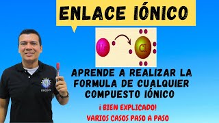 ENLACE IONICO Enlace químico como hallar la formulas de los compuestos iónicos [upl. by Uhthna]