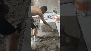 Keramik lantai contruction trending wood construction satisfying asmr concrete shorts [upl. by Tocs352]