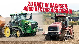 Agrargenossenschaft Grünlichtenberg Landwirtschaft auf 4000ha Claas Xerion John Deere 8RT Kelly [upl. by Berri]