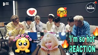 bts reaction to momoland Im so hot official mv [upl. by Shina7]