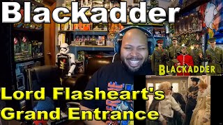 Lord Flashearts Grand Entrance  Blackadder II  BBC Comedy Greats Reaction [upl. by Dnallor]