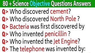 80 Science GK in English  DISCOVERIES amp INVENTIONS Objective questions Answers  Science Quiz [upl. by Aerdnas]