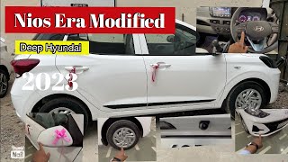 Hyundai Nios Era Modified  💯  genuine accessories  Nios 2023 [upl. by Anilet]