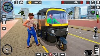 CNG Rickshaw Auto Tuk Tuk Game  Indian Rickshaw Driving 3D  Android Gameplay [upl. by Adali]