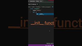 init function use in OOPS  object oriented programming using init function oop [upl. by Airdnalahs]