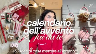 CALENDARIO DELL’AVVENTO FAI DA TE tutorial ✨🎁🪄  idee di cose da metterci dentro [upl. by Joashus]