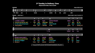 2nd Sunday in Ordinary Time Responsorial Psalm Years A and B Australia [upl. by Corabelle175]