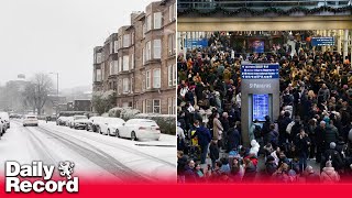 Storm Gerrit Scotland hit with snow and rain as new warnings in place for the UK ahead of New Year [upl. by Hjerpe]