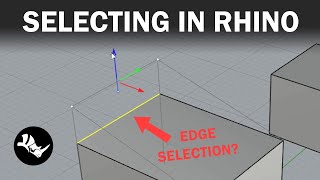 How to Multiselect Deselect and Subobject Select in Rhino [upl. by Nylynnej]