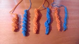 Como hacer espirales ricitos o bucles a ganchillo o crochet [upl. by Nodab]