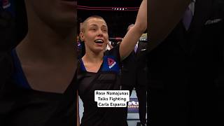 UFC Paris Rose Namajunas Talks Carla Esparza Fight and More  Full Interview Out Now shorts [upl. by Susie]