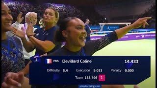 COLINE DEVILLARD VAULT 2024 RIMINI EUROPEAN CHAMPIONSHIPS TEAM FINAL [upl. by Reichel]