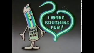 80s Ads Aquafresh Pump Toothpaste for Kids 1987 [upl. by Hendricks]