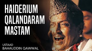 Haidariam Qalandaram Mastam I Ustaad Bahauddin Qawwal I Farsi Qawwali I Top Qawwali  Hit Qawali [upl. by Dixil181]