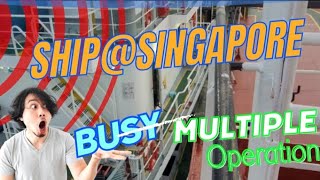 Multiple Operation In Singapore busy Operation ships life viral [upl. by Nnanerak16]