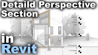 Detailed 3D Section in Revit Tutorial [upl. by Estes]