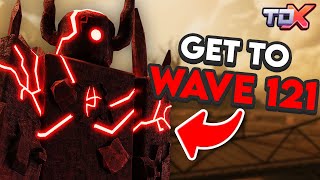 How To Get To Wave 121 In TDX Endless Mode  Roblox TDX [upl. by Finbur]