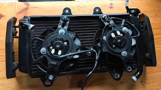 KTM Duke RC 390 Dual Radiator Fan Typhoon Cooling System [upl. by Billy]