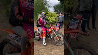 Jeffrey Herlings taking his Mrs to the start on his KTM 450 SXF at Lommel 2024 ktm450 mxgp mx [upl. by Newbold702]