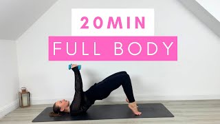 20MIN Full Body Pilates I no repeats [upl. by Angela]