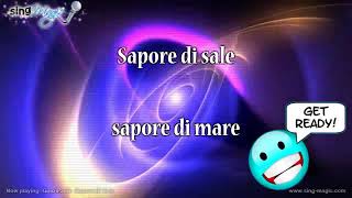 Gino Paoli Sapore Di Sale Karaoke Version Instrumental [upl. by Mario]