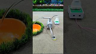 How to make mini motor water pump science project cow video  338 [upl. by Yderf]