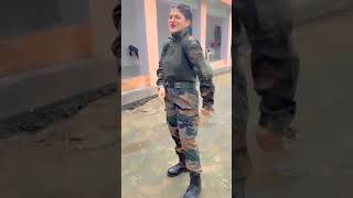 ASSAM RIFLES UNIFORM LOVE ❤️ SSC GD rifleslovergirl assamrifles [upl. by Lupien]