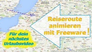 Tutorial animierte Reiseroute für dein nächstes Urlaubsvideo [upl. by Satsoc]