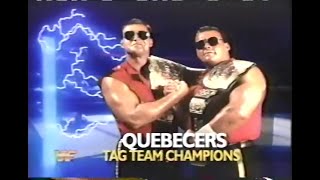 Quebecers vs Virgil amp Mark Thomas Wrestling Challenge Dec 19th 1993 [upl. by Leatrice]