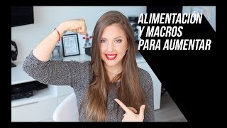 PLAN ALIMENTICIO PARA AUMENTAR  MACROS Y COMIDAS PRE Y POST ENTRENAMIENTO [upl. by Oznerol]