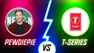 PewDiePie VS TSeries Which SUBSCRIBER COUNT Will WIN [upl. by Yenahc]