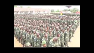 Présentation de 10200 recrues en formation au CI de Kitona au Président de la République [upl. by Nylram]