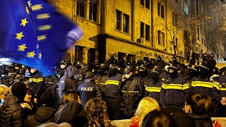 Antigovernment protest in Tbilisi [upl. by Paulson118]