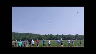 Nicholas Rehms 4blade airplaneeating MonsterCopter at Flite Fest 2024 [upl. by Paderna949]