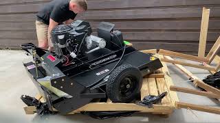 Unboxing a Swisher Rough Cut 44quot Pull Behind Mower [upl. by Chellman]