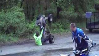 YFZ450 Crash Broken ASS [upl. by Purdum]