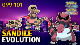 How To Evolve Sandile Into Krokorok And Krookodile In Pokemon Black 2 amp White 2  Unova Pokedex [upl. by Annoel]