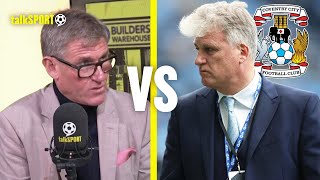 Simon Jordan GRILLS Coventry City Owner Doug King Over The SACKING Of Mark Robins 😤🔥 [upl. by Ad]