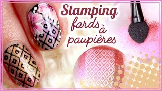 💅 STAMPING dégradé avec fards à paupières [upl. by Nemlaz]