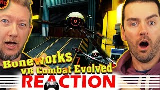 Best VR Experience Ever BONEWORKS  VR Combat Evolved REACTION [upl. by Darbie533]