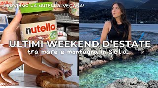 ULTIMI WEEKEND DESTATE  ASSAGGIO LA NUTELLA VEGANA  tra mare e Etna in Sicilia  maria silvestro [upl. by Okihsoy]