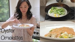 Taiwanese Oyster Omelette recipe  night market stye [upl. by Earased]