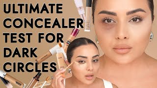 Trying 10 concealers for dark circles  the ultimate test  Nina Ubhi [upl. by Ahsinaj]