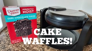 Cake waffles No waffle mix no problem [upl. by Carla896]